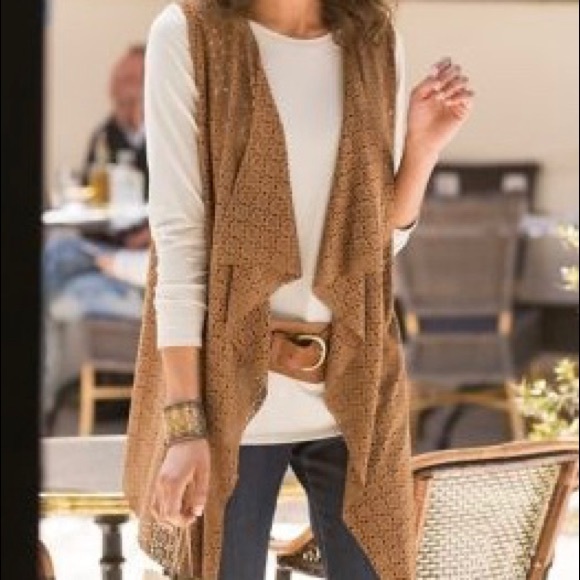 Soft Surroundings Other - Soft Surroundings Super Soft Open Waterfall Vest
